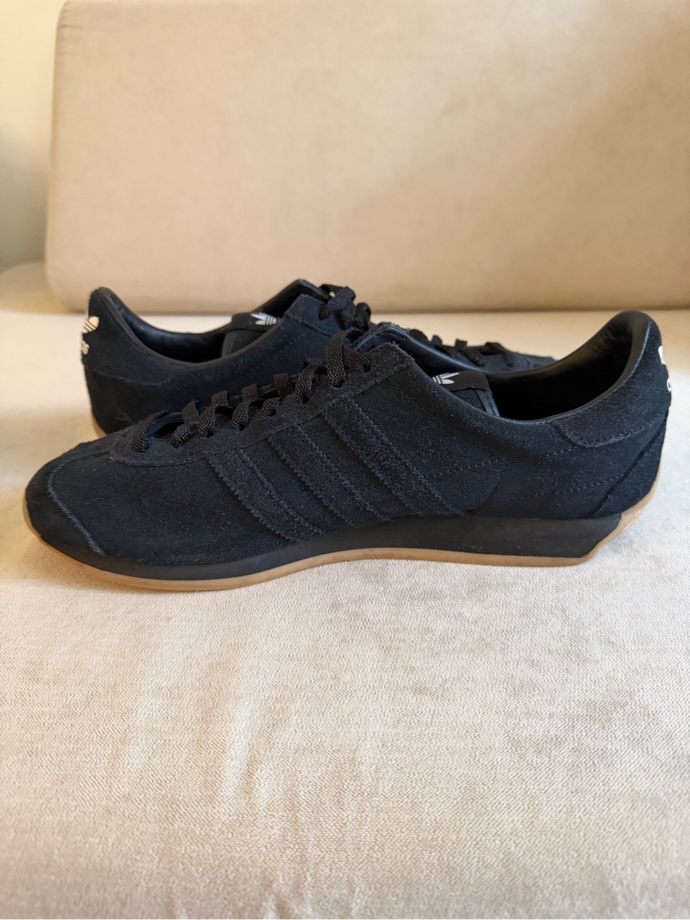 KHAITE Black Suede Low-Profile Athletic Sneakers - Picture 5 of 8